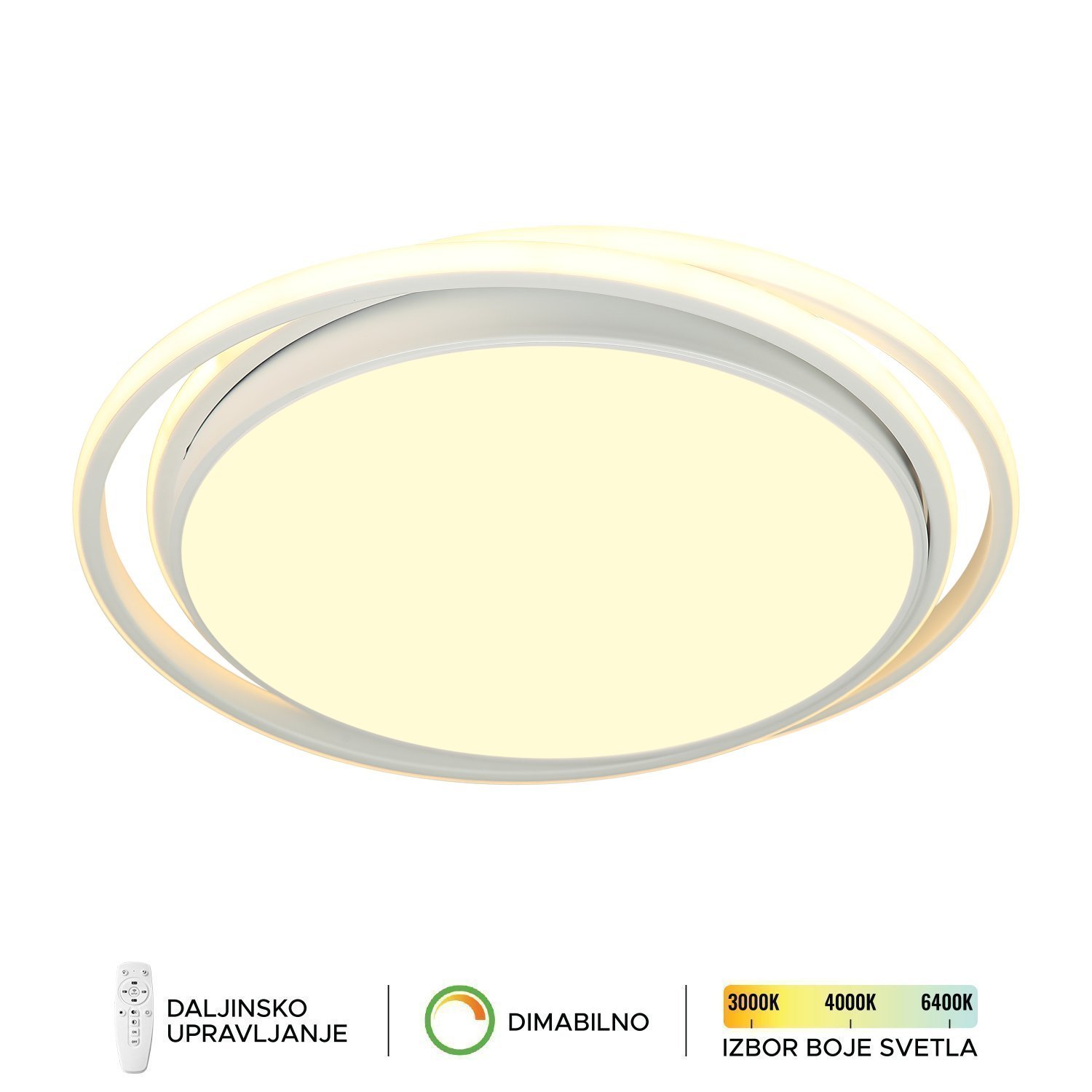 LED plafonska lampa F2047-82P SG