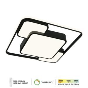 LED plafonska lampa F2049-86C BK