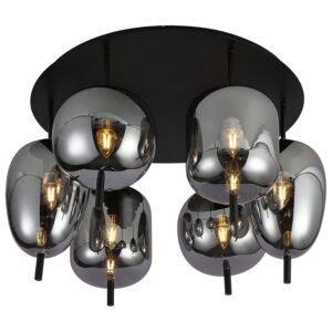 Plafonska lampa F4014-6C BK+SM