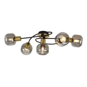 Plafonska lampa FE408-5 BK+SG