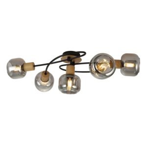 Plafonska lampa FE408-5 BK+WD