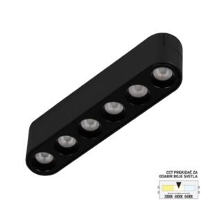 LED magnetna svetiljka CCT ULTRA SLIM FMS2001-6 BK