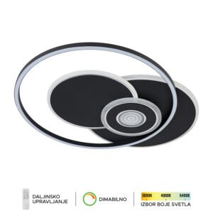 LED plafonska lampa F2103-36C BK