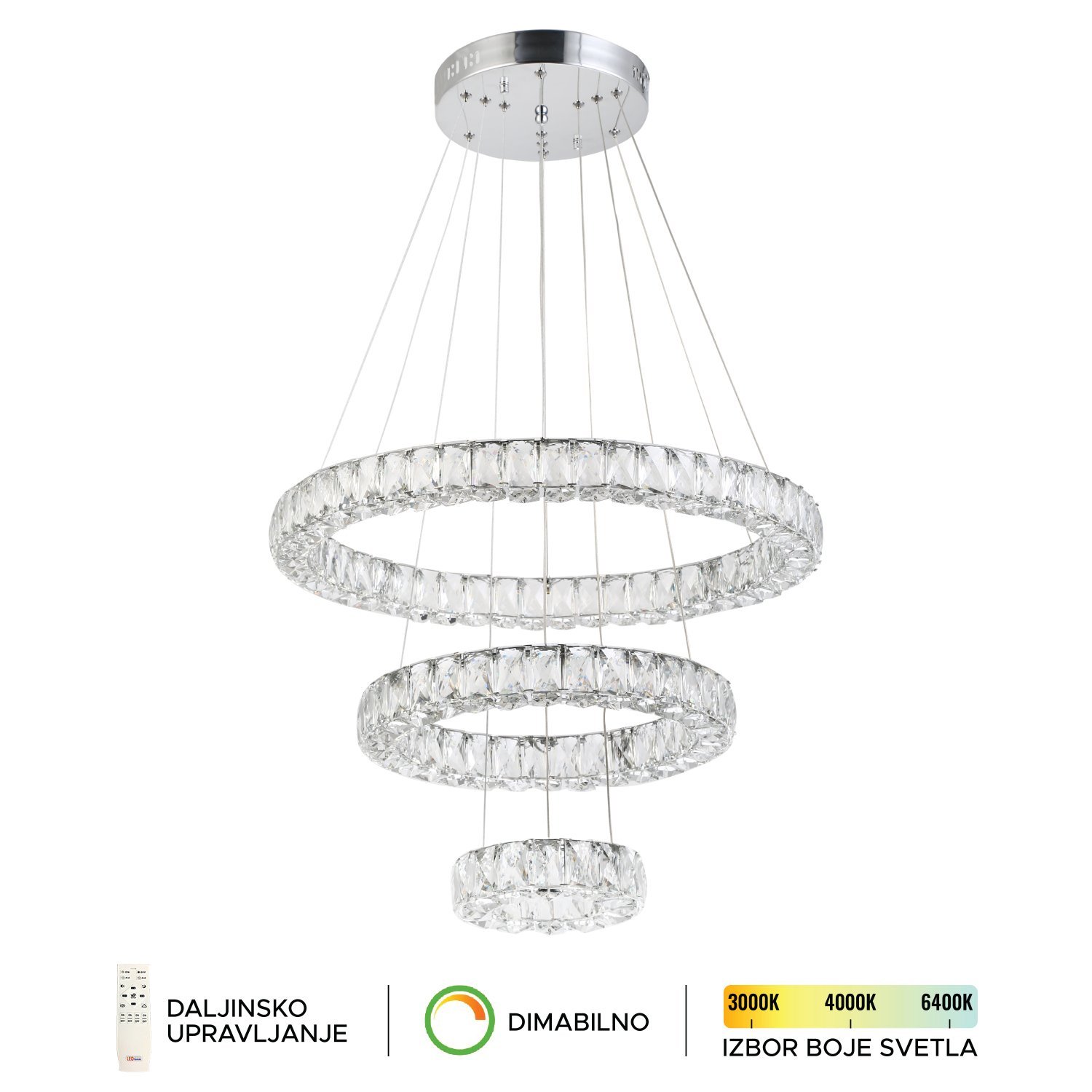 LED plafonska lampa KP6024-132C