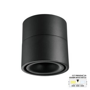 LED nadgradna lampa LN-07-9 CCT BK