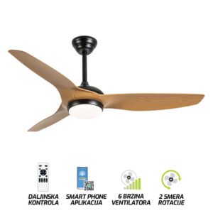 Plafonski ventilator sa svetiljkom FV3101-132 BR