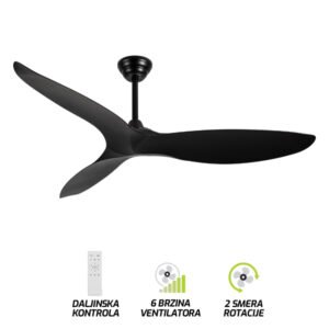 Plafonski ventilator FV3103-142 BK