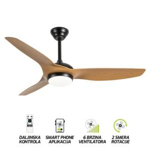 Plafonski ventilator sa svetiljkom FV3101-132 BR