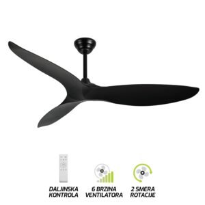 Plafonski ventilator FV3103-142 BK