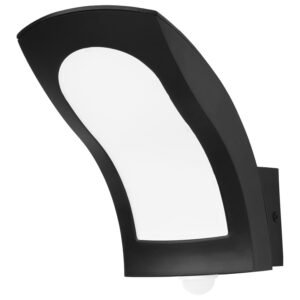 Spoljna LED lampa sa senzorom S4342P BK