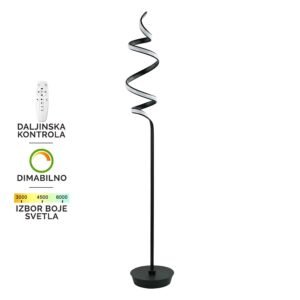 LED podna lampa F2027-48F BK