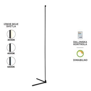 LED podna lampa F2078-12F BK
