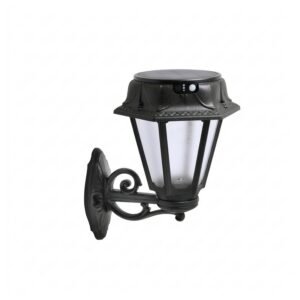 Solarni zidni fenjer BISSO/ROSETTA BK